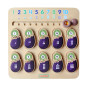 MASTERKIDZ Eggplant Montessori Learning Number Board