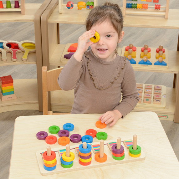 MASTERKIDZ Montessori Learning to Count and Color Puzzle Sorter