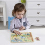 TOOKY TOY Wooden Puzzle Montessori Interactive Sound Puzzle Wild Animals Safari