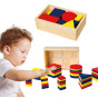 Wooden Dienes Blocks Geometric Figures Viga Toys Montessori