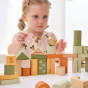VIGA PolarB Wooden Blocks Montessori Blocks Animals 50 pcs.