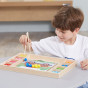 VIGA Wooden Ball Catch and Match Game Montessori Puzzle