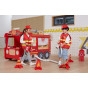VIGA Large Wooden Fire Truck Montessori Playground