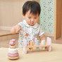 VIGA PolarB Wooden Pyramid + Punch with Hammer Set Montessori Fox