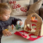 TOOKY TOY Wooden Folding Farm in a Suitcase with Animals
