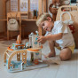 TOOKY TOY Wooden Space Parking Space Station