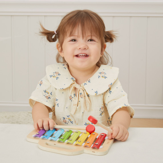 VIGA Cymbals Wooden Xylophone – Discover Your Little One's Musical Talent!