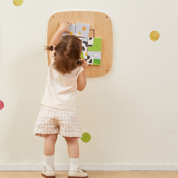 VIGA Wooden Manipulative Board Sensory Picture Puzzle