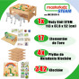 MASTERKIDZ Wooden Educational Table + STEM WALL ACCESSORIES + 359 pcs.
