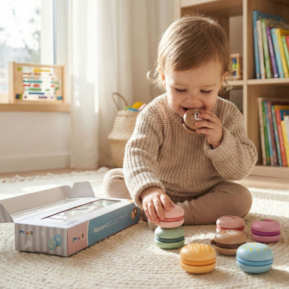 VIGA PolarB Wooden Cookies, Cookies, Confectionery Set, Macaroons