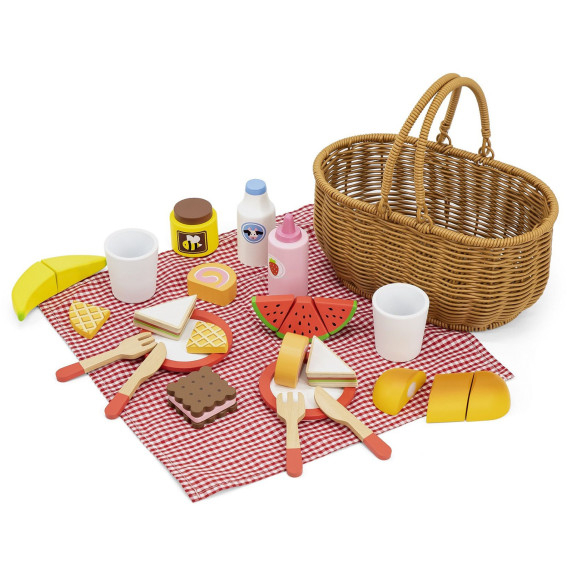 VIGA Wooden Picnic Set 30 pcs.
