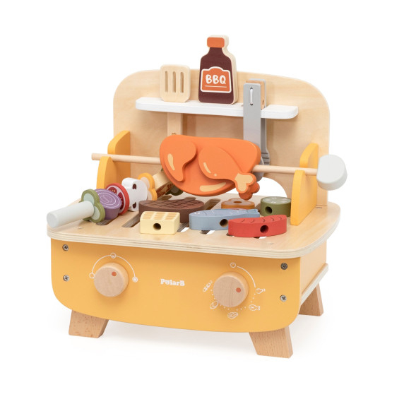VIGA Wooden BBQ Grill Set