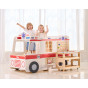 VIGA Large Wooden Ambulance Set Ambulance for Small Rescuers Accessories 25 pcs.