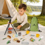 TOOKY TOY Wooden Camping Cooking Set with Campfire