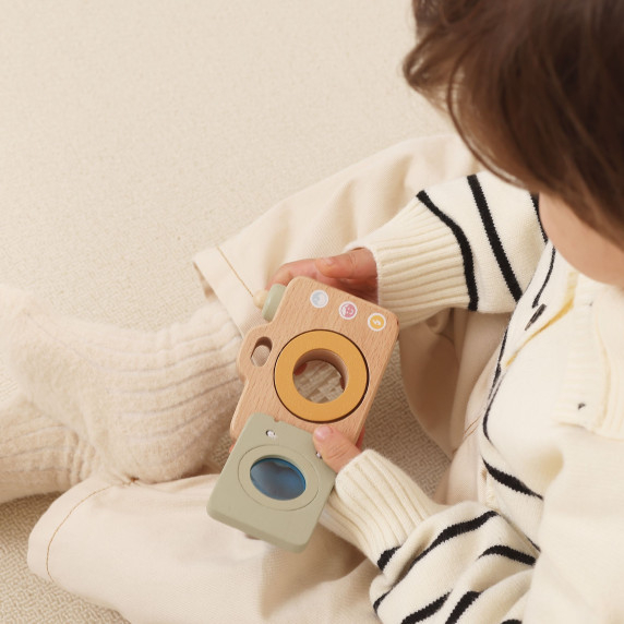 VIGA My First Wooden Camera for Kids Kaleidoscope