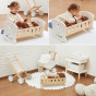 VIGA Wooden Doll Cradle with Heart