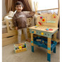 TOOKY TOY Wooden DIY Workshop Table
