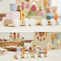VIGA Wooden Spring Educational Train 18 Pieces