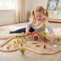 TOOKY TOY Wooden Farm Train Set 48 pcs.