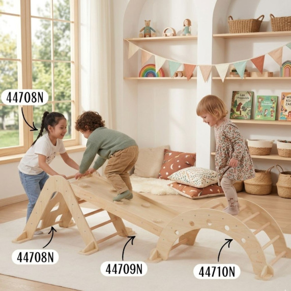 VIGA Wooden Ladder Pikler Climbing Triangle Montessori