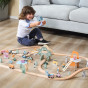 VIGA PolarB Wooden children's train track 90 pieces