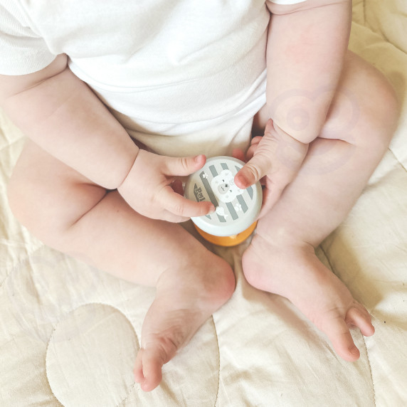 VIGA PolarB Wooden Rattle with Animal