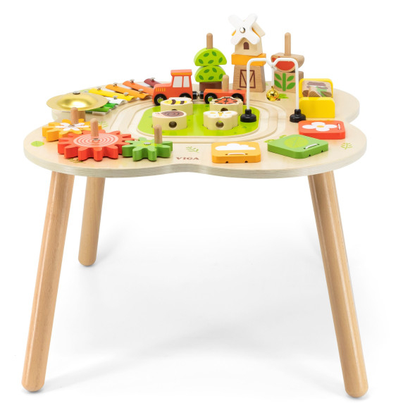 VIGA PolarB Educational Table Activities Pyramid Cymbals Sensory Montessori