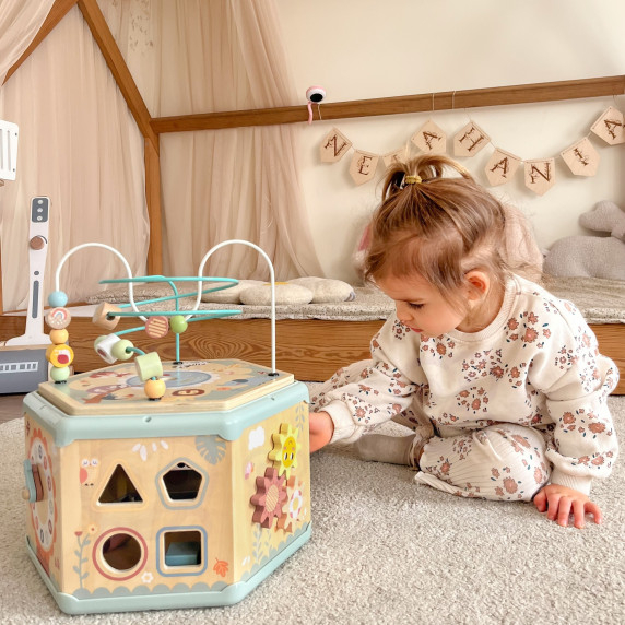TOOKY TOY Wooden Montessori Hexagon Opening Box