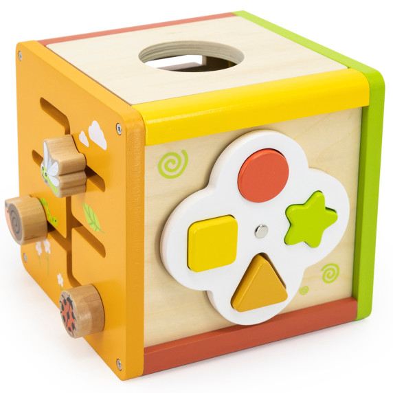 VIGA Wooden Educational Cube 5-in-1