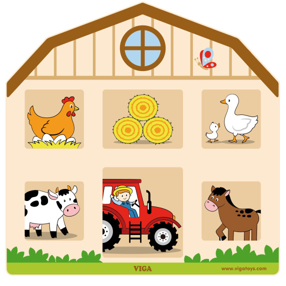 VIGA Wooden Board Farm Lockpicking FSC Certified