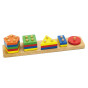 Viga Wooden Blocks with Montessori Shape Sorter