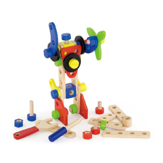 Viga Montessori 68-Piece Building Block Set