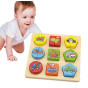 VIGA Wooden Puzzle Vehicle Blocks