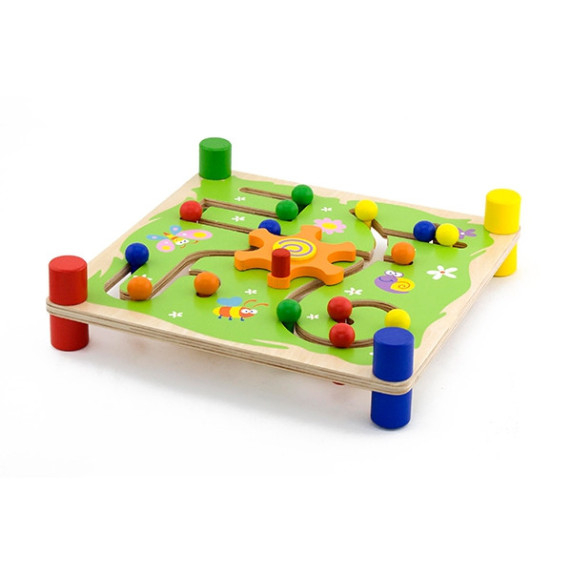 VIGA Wooden Montessori Track and Trace Educational Game