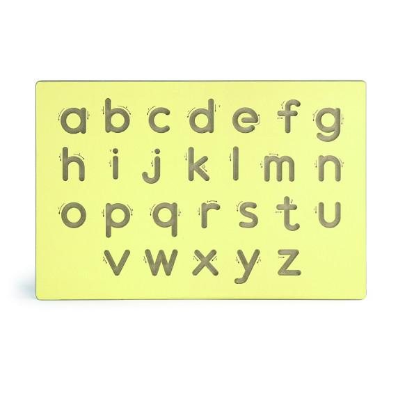 VIGA Wooden Board Template Learning to Write Lowercase Letters FSC Montessori Certificate