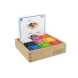 MASTERKIDZ Cups and Square Blocks Wooden Toy Montessori Color Sorter