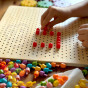 TOOKY TOY Montessori Mosaic Puzzle with Pins Climbing 88 pcs.