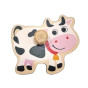 TOOKY TOY Wooden Montessori Puzzle Farm with Matching Pins