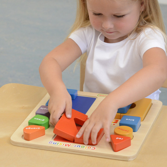 MASTERKIDZ Educational Board Puzzle Connecting Mixing Colors Montessori