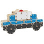 CLASSIC WORLD EDU Huge Wooden Construction Blocks Set Police Vehicles 89 pcs.