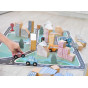 VIGA PolarB Wooden Model with City Blocks 56 pcs.