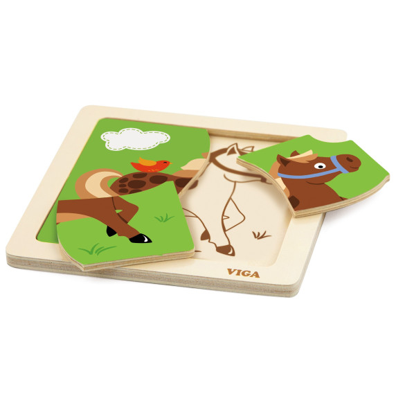 VIGA Handy Wooden Horse Puzzle