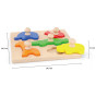 VIGA Wooden Puzzle with Pins Animals