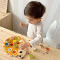 TOOKY TOY Wooden Hedgehog Puzzle Learning Shapes Colors Numbers