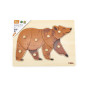 VIGA Wooden Montessori Puzzle Bear with Pins