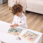 VIGA PolarB Wooden Puzzle Vehicles with Pins