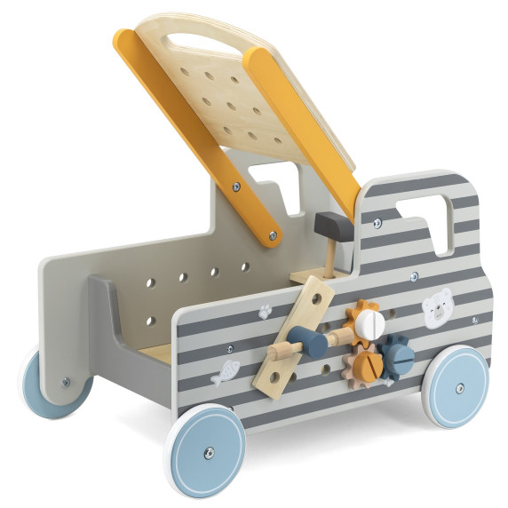 VIGA PolarB Wooden Car with Tools DIY Workshop Car