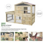 CLASSIC WORLD EDU Animal House Cage Chicken Coop + Mini Vegetable Garden