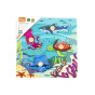 VIGA Wooden Puzzle with Pins Sea Animals Water