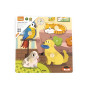 VIGA Wooden Puzzle with Pins Pets